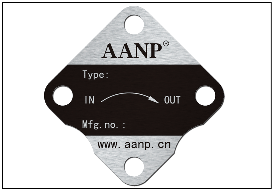泵閥設備防偽銘牌