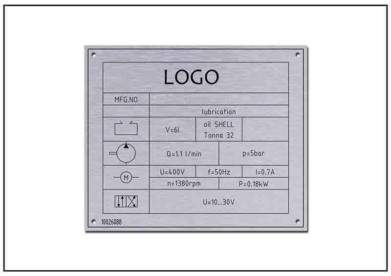 設(shè)備功率銘牌